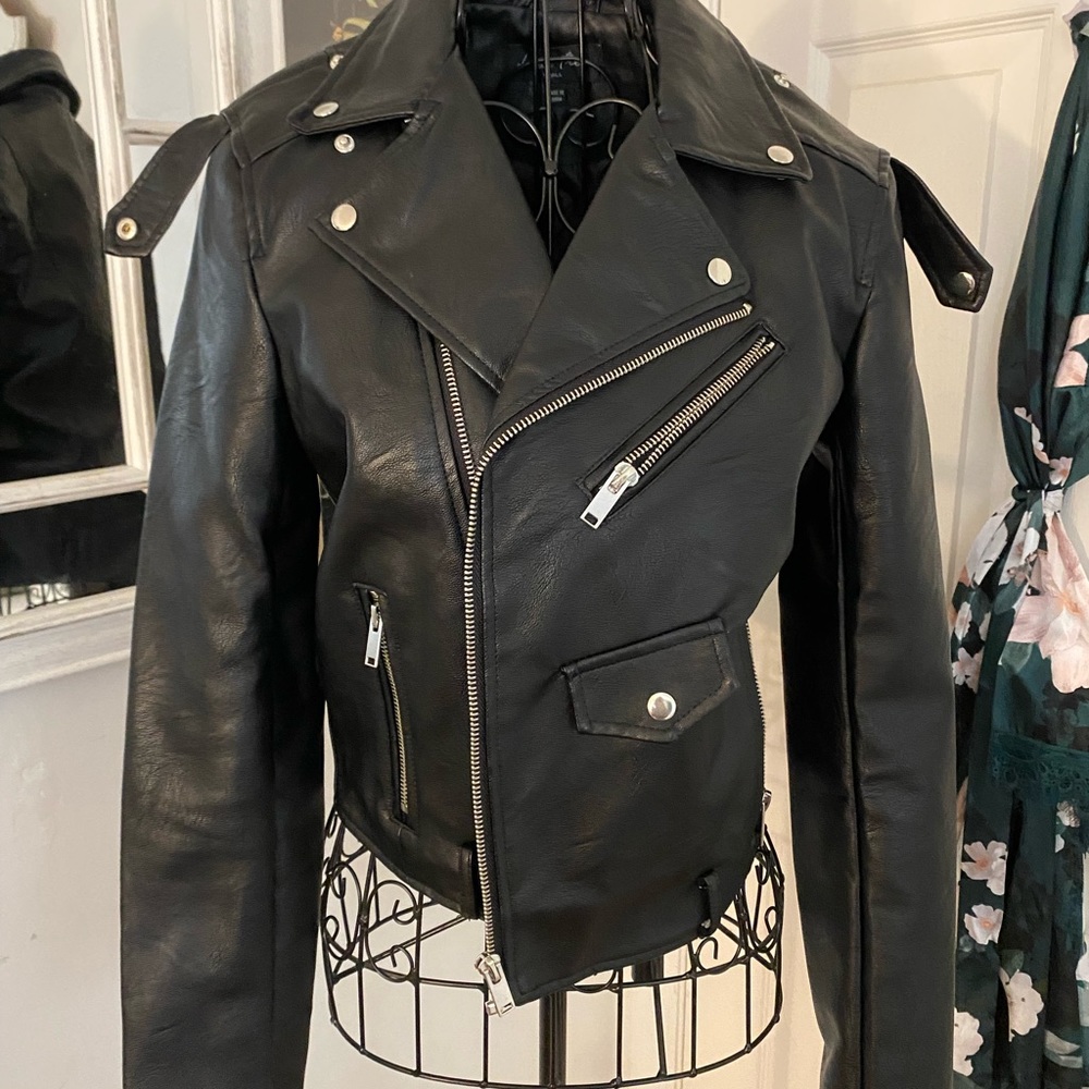 Leather jacket. Size small. By Love Tree